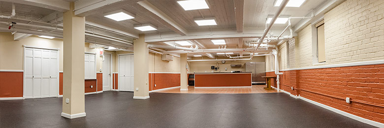 Panoramic view of the Recreation Room